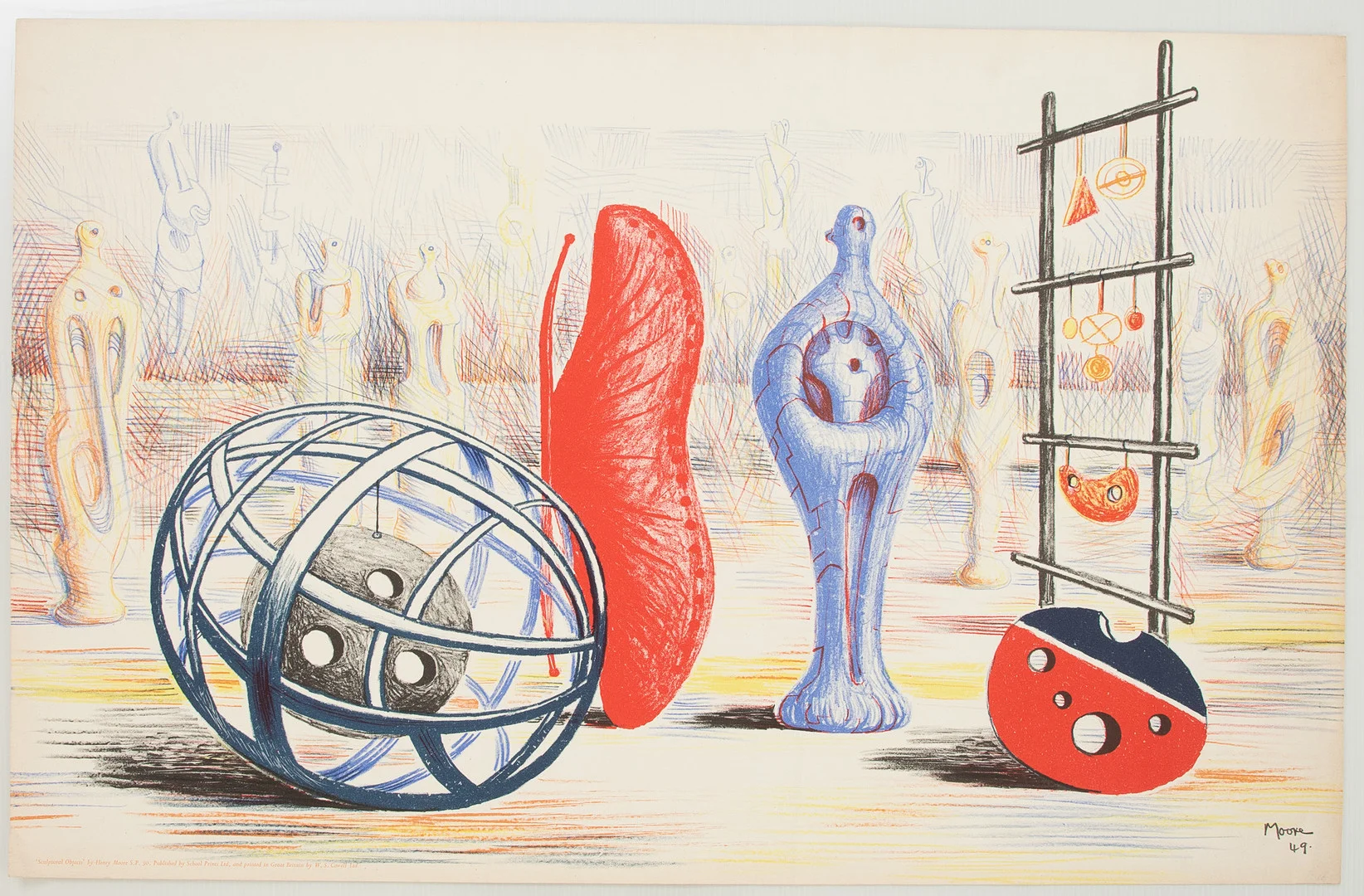HENRY MOORE (1898-1986). Sculptural Objects. — Engravings & Prints — Stockholms Auktionsverk Hamburg