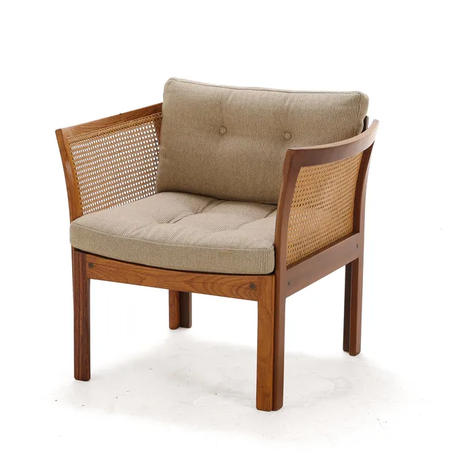 Illum Wikkelsø: Armchair 'Plexus' made of dark woods