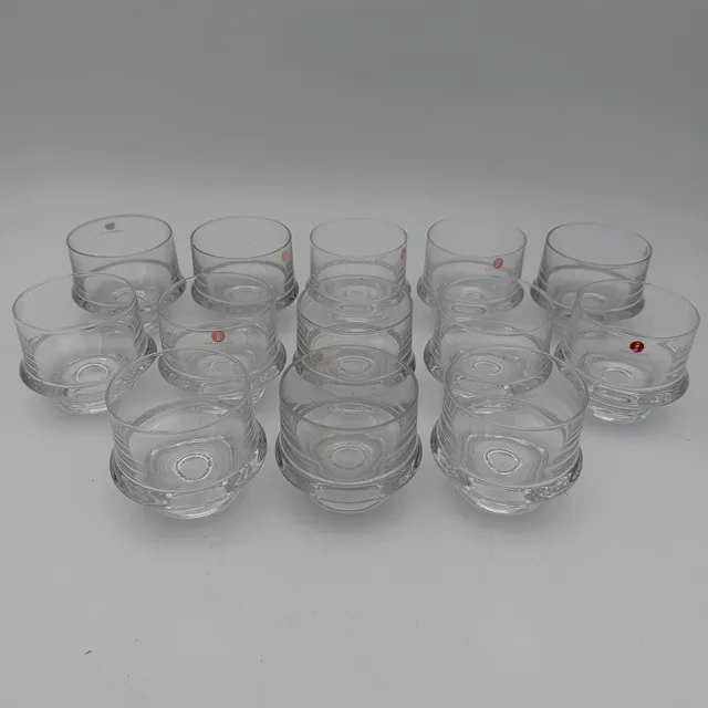 TAPIO WIRKKALA. Servisdelar, 13 dlr, "Marski", Iittala, Finland, glas.