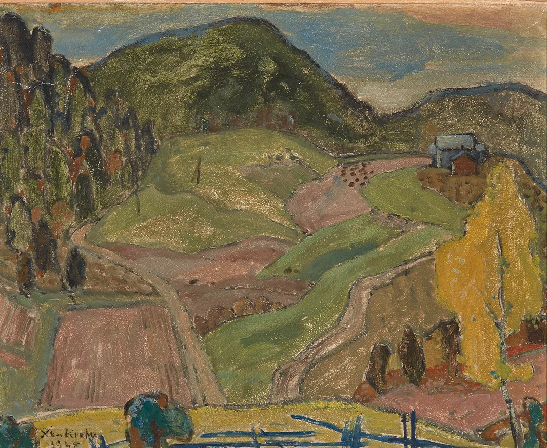 Krohn, Xan — Fjellgård — Kunst/Maleri — Blomqvist