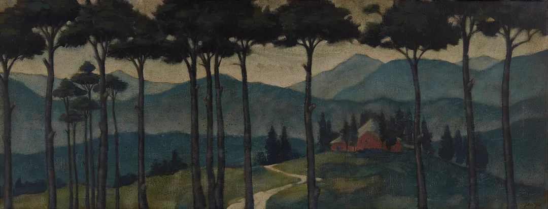 Scarpa, Gino — "Landskap" 1996 — Kunst/Maleri — Blomqvist