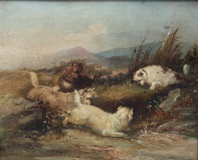 GEORGE ARMFIELD. TILLSKRIVEN. Olja på duk.