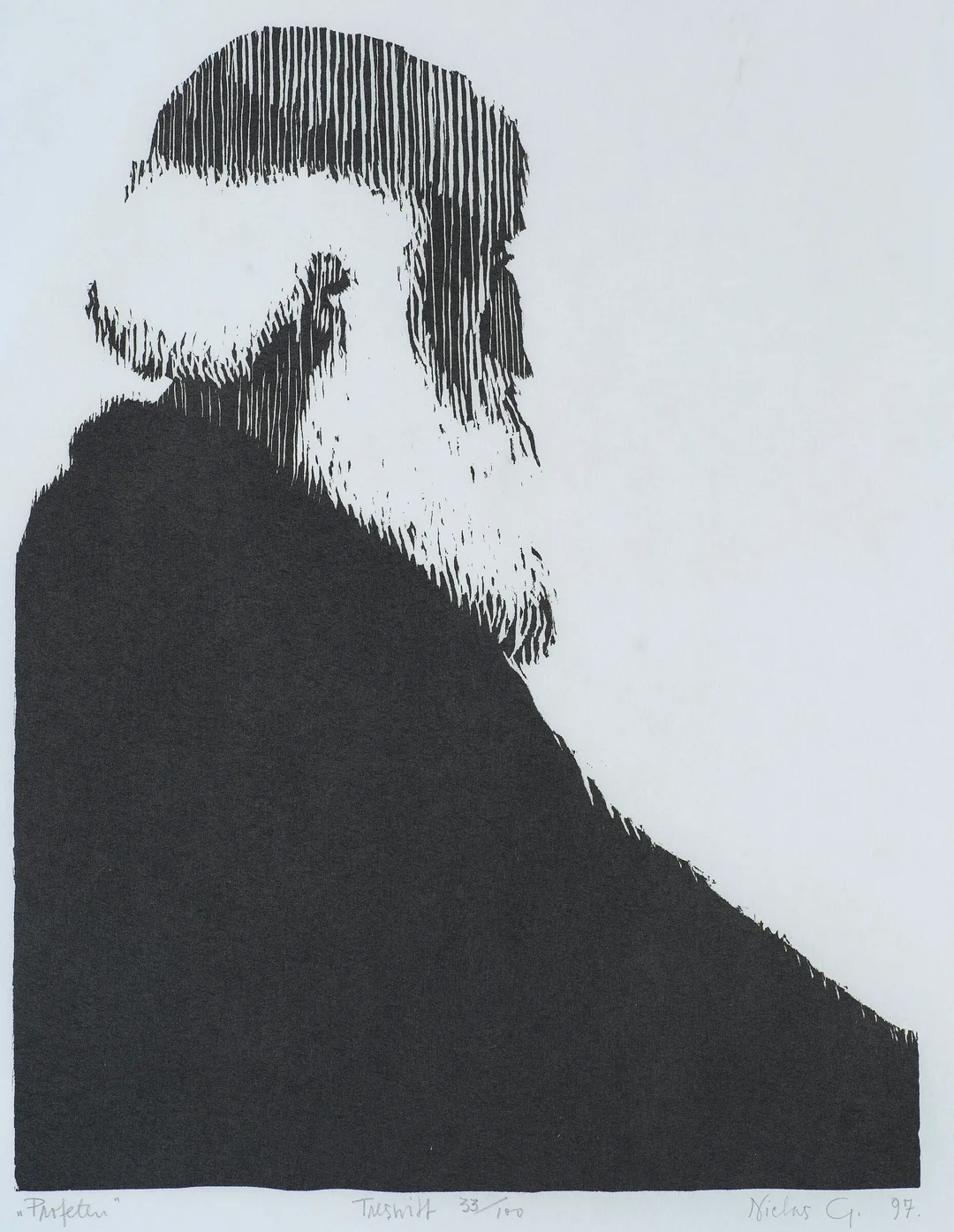 Gulbrandsen, Niclas — "Profeten" 1997 — Kunst/Grafikk — Blomqvist