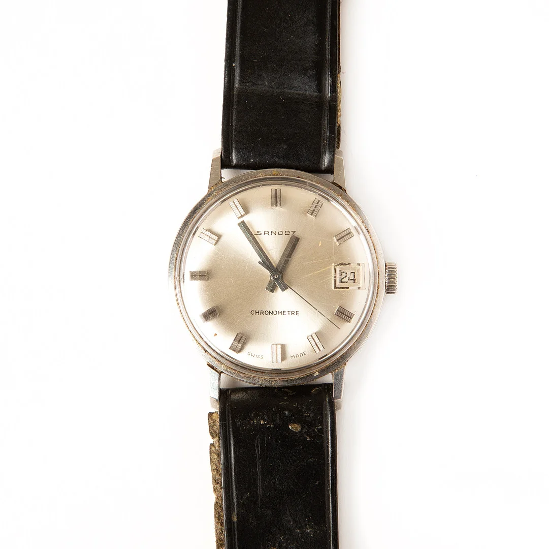 SANDOS, armbandsur, Chronometre, stål, 1960-tal. — Wristwatches — Stockholms Auktionsverk Göteborg