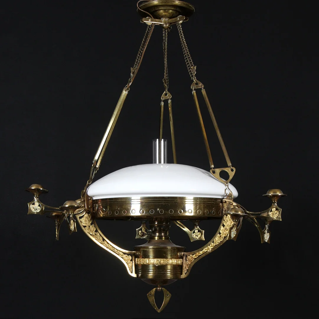 TAKFOTOGENLAMPA, jugend. 1900-talets början. — Ceiling lights — Stadsauktion Sundsvall