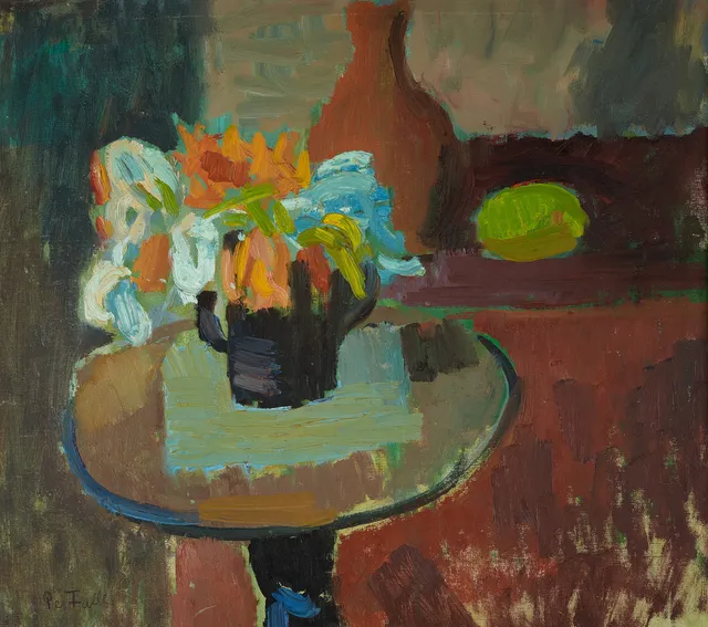 PER FALK (1924-1982): Blomsterstilleben, signerad, olja på duk.