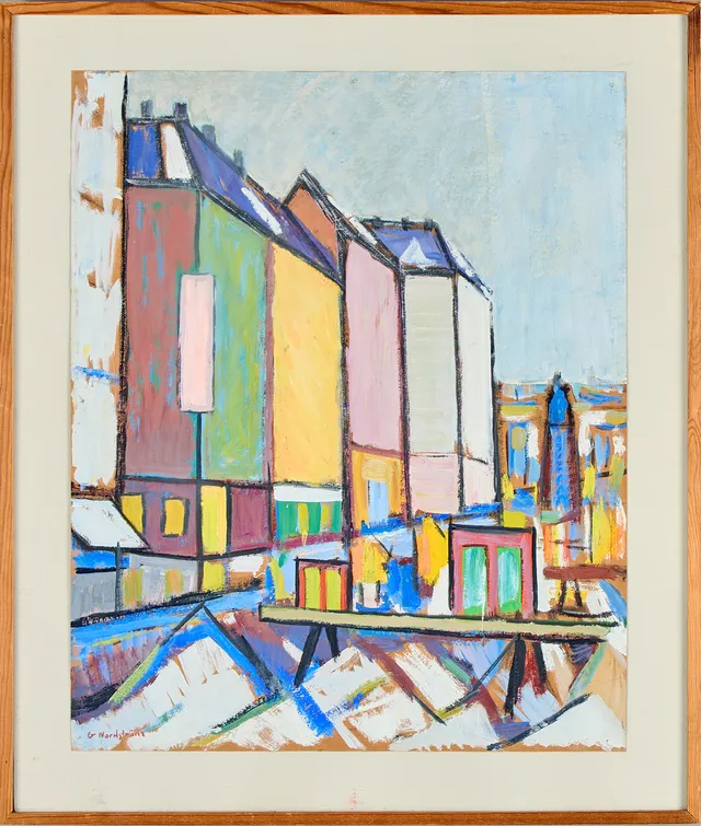 GUNNAR NORDSTRÖM. Stadsvy.