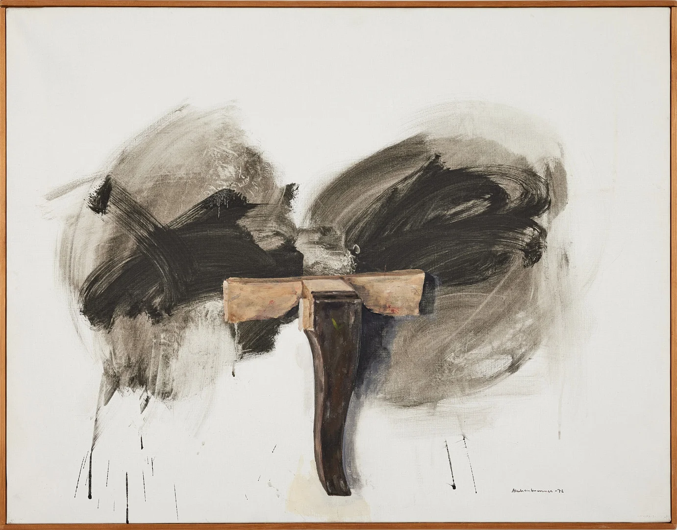 LENNART ASCHENBRENNER. Tecken, olja på duk, 62 x 80 cm. — Paintings — Stockholms Auktionsverk Fine Art