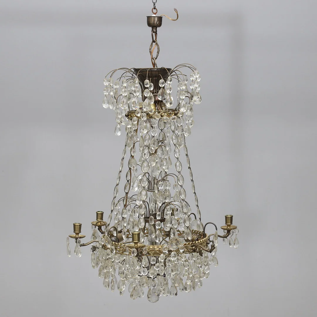 LJUSKRONA, s.k. "Hagamodell", 1900-tal. — Chandeliers — Gomér & Andersson Norrköping