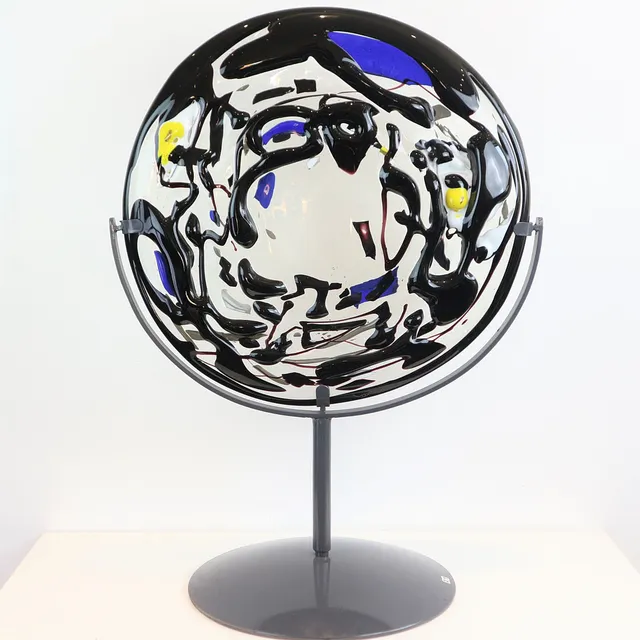 PAOLO VALLE (1948). OHNE TITEL, MURANO GLASSKULPTUR, STUDIOGLAS, BERENGO STUDIO - UNIKAT, 1986.