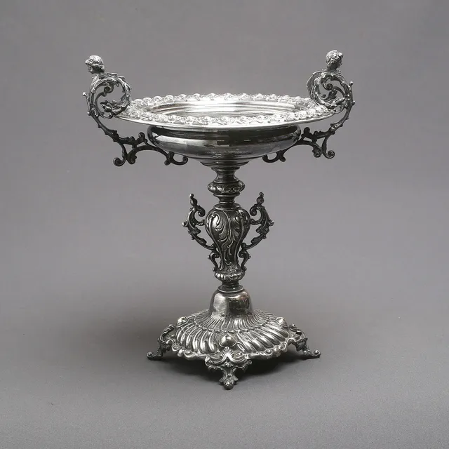 UPPSATSSKÅL, nysilver, tidigt 1900-tal.