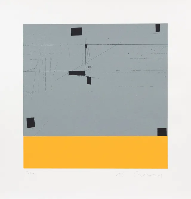 HÅKAN BERG (FÖDD 1958). Komposition, serigrafi nr 207/300, signerad.