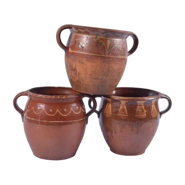 KRUS, 3-stycken, keramik, 180/1900-tal.
