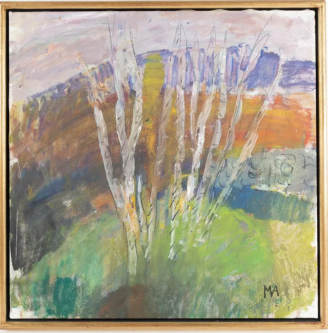 MAJ ARNELL. "Stammar", olja på duk, 1997.
