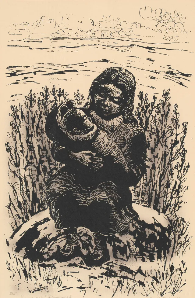 Johnson, Kaare Espolin — "Samemor, Finnmark" 1955