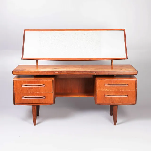 VICTOR WILKINS. G-Plan 1960's Fresco mirrored dressing table, designed by Victor Wilkins.