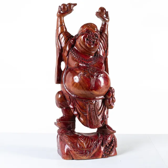 BUDDHA, rosenträ, Asien.