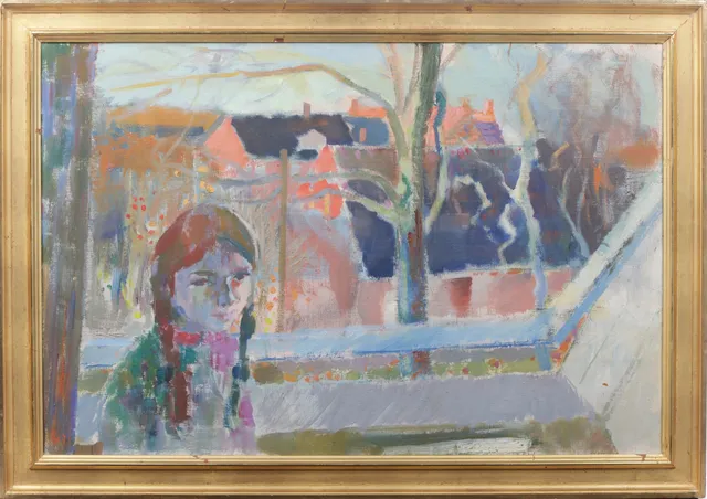 Poul S. Nielsen. 'Girl on the Window Sill'. 1971