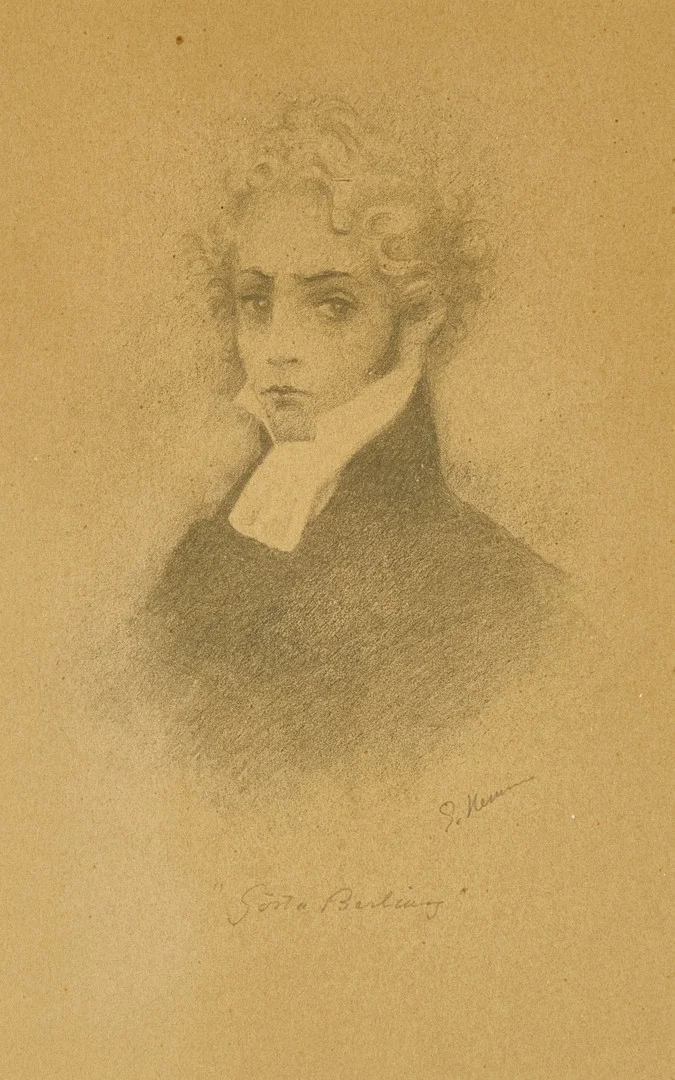 EINAR NERMAN 1888-1983 ”Gösta Berling”, signerad ’E. Nerman’, blyerts. — Paintings — Crafoord Auktioner Stockholm