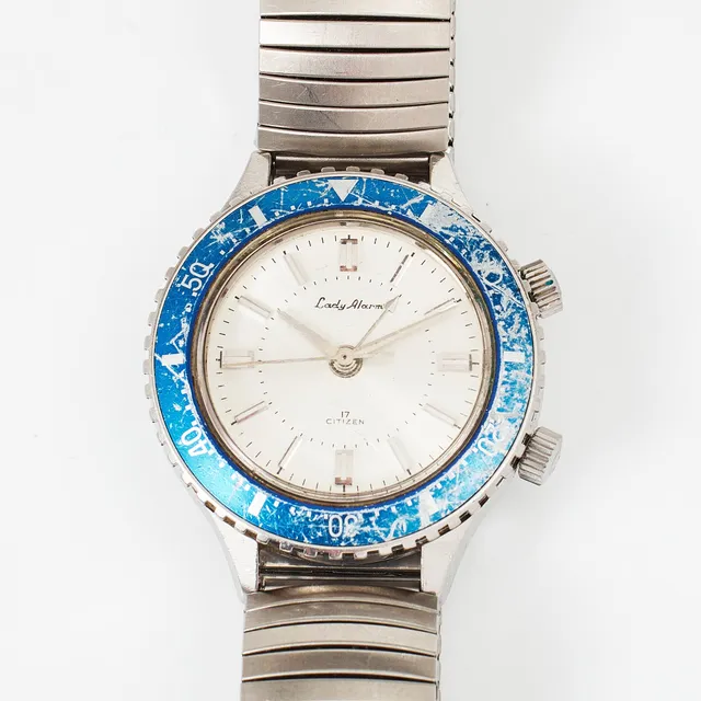 CITIZEN, armbandsur, Lady Alarm, stål, 1960-tal.