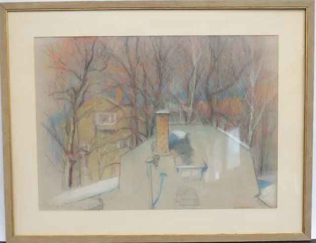 IVAR ANDERSSON. Stadsbild, blandteknik, signerad och otydligt daterad möjligen 63.