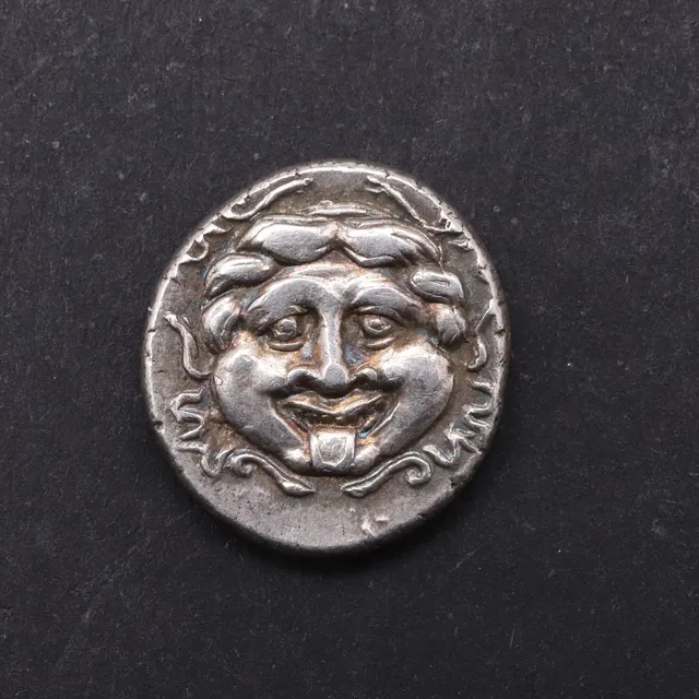 GREEK COINS: MYSIA, PARION, A SILVER HEMIDRACHM, 350 - 300 B.C.