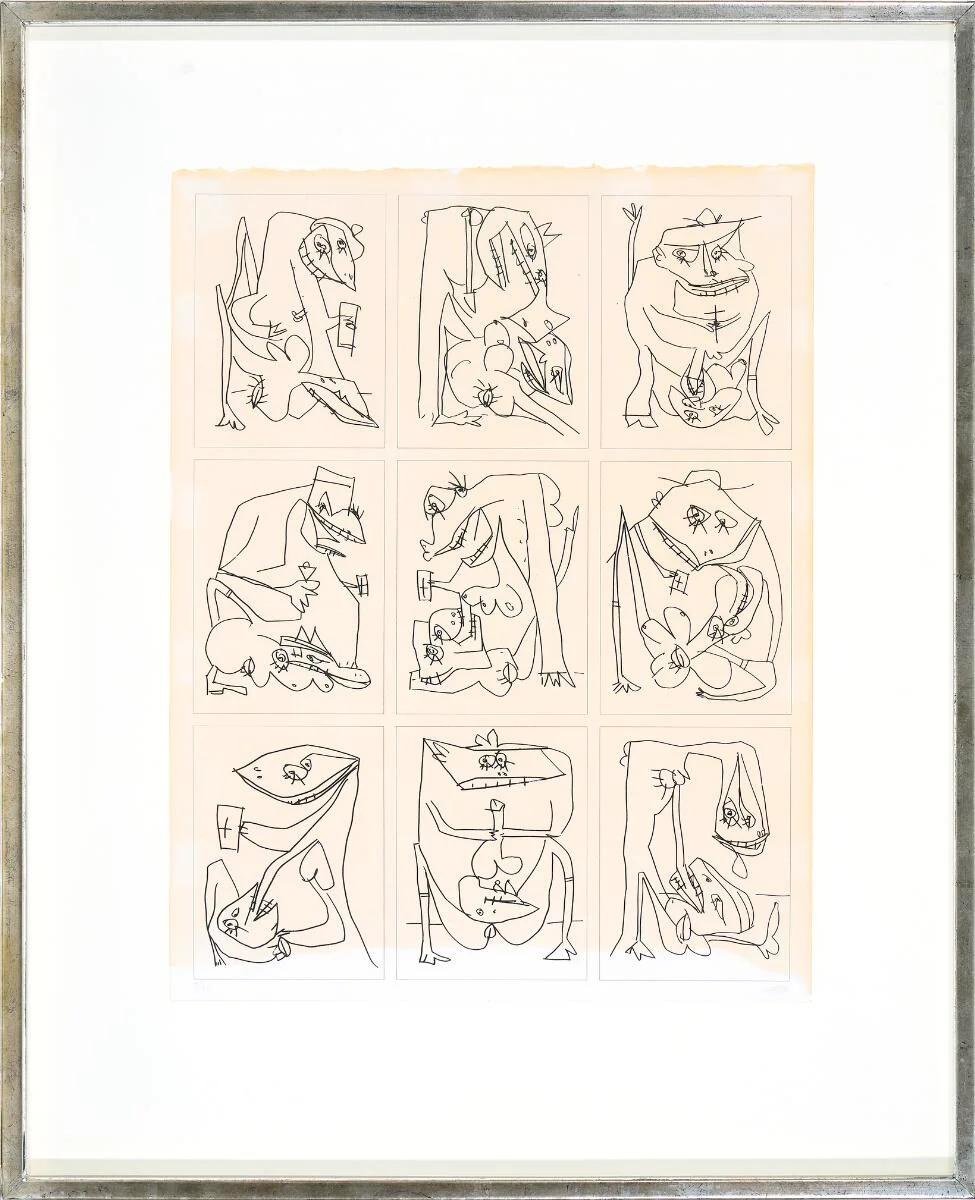 “L'odeur de la sainteté”, 1975. Signed Saura, 5/84. Etching and phototypi. Sheet size 45×36 cm. — Modern Prints/Modern art — Bruun Rasmussen
