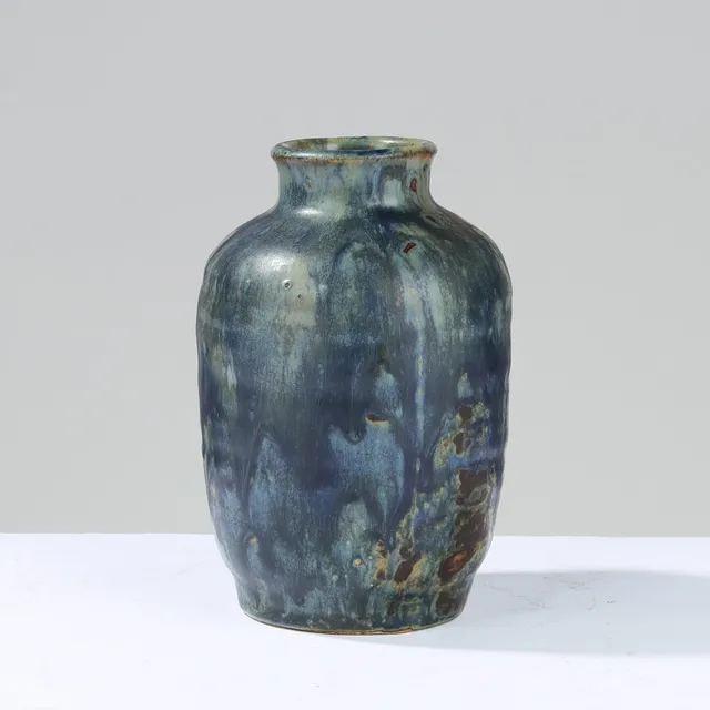 BODE WILLUMSEN (1895-1987). Unik vase af glaseret stentøj, eget værksted, Frederiksberg, Danmark, 1932-1942.