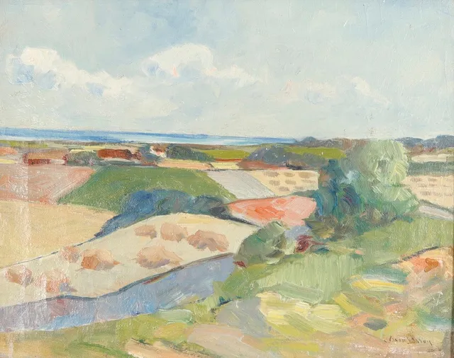 CARL BERNDTSSON. Olja på duk.