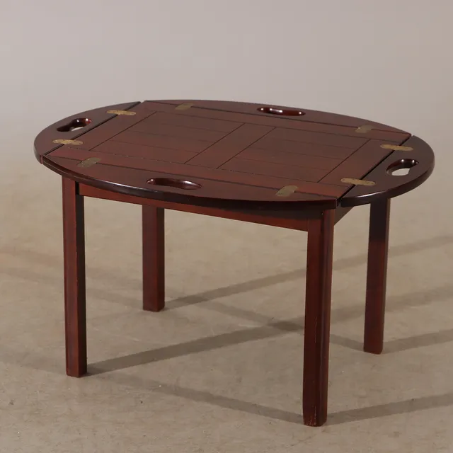 SOFFBORD, s.k. butlers tray, mahogny, engelsk stil, 1900-talets andra hälft.