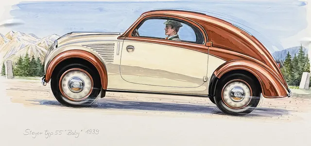 RONY LUTZ. STEYER 55 "BABY". Original.