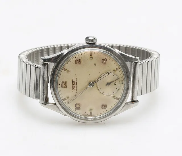 HERRARMBANDSUR, stål, Tissot.