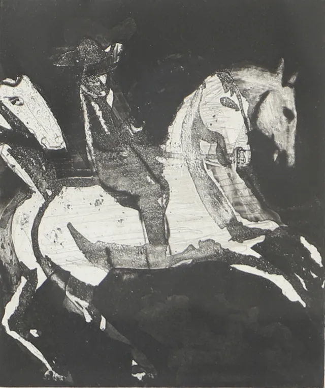 LENNART ROSENSOHN. Ryttare, etsning, signerad Rosensohn.