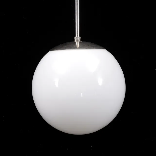 TAKLAMPA, glas, metall, 1900-tal.
