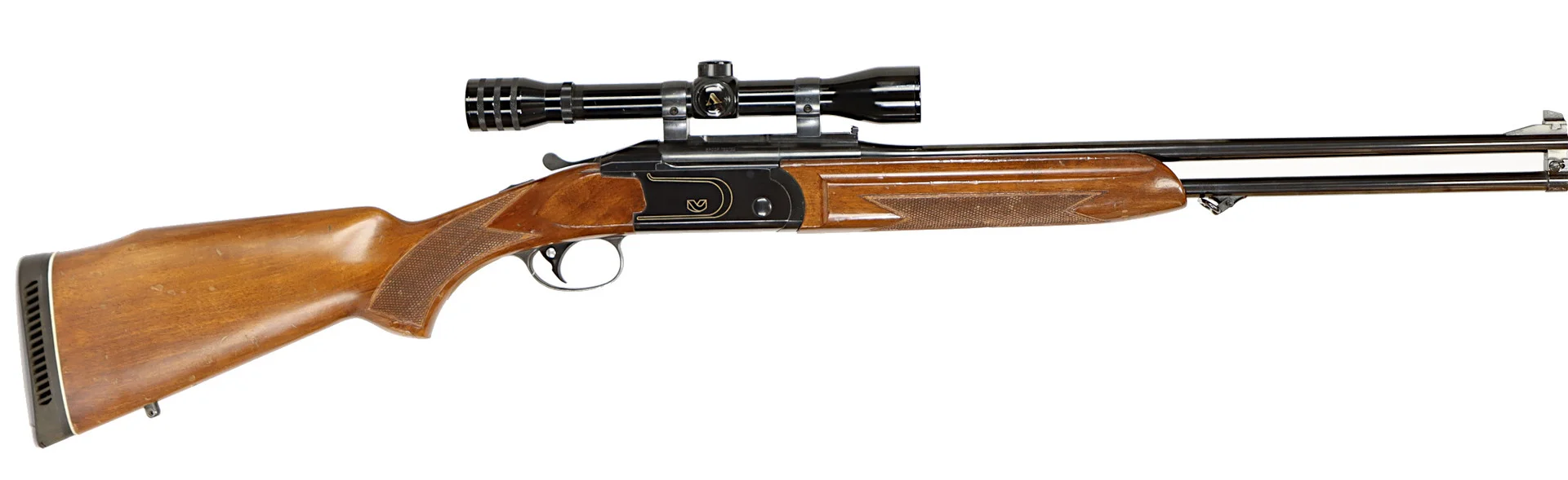 DUBBELSTUDSARE MED ETT EXTRA HAGELPIPSET, Enkelskott, fabrikat Valmet, modell 312, kaliber .308W, tillv.nr 200144, se-nr begagnad. — Double express rifles — Walter Borg