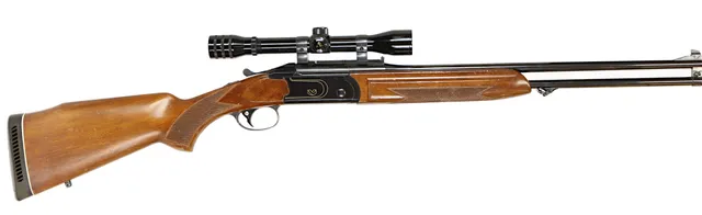 DUBBELSTUDSARE MED ETT EXTRA HAGELPIPSET, Enkelskott, fabrikat Valmet, modell 312, kaliber .308W, tillv.nr 200144, se-nr begagnad.