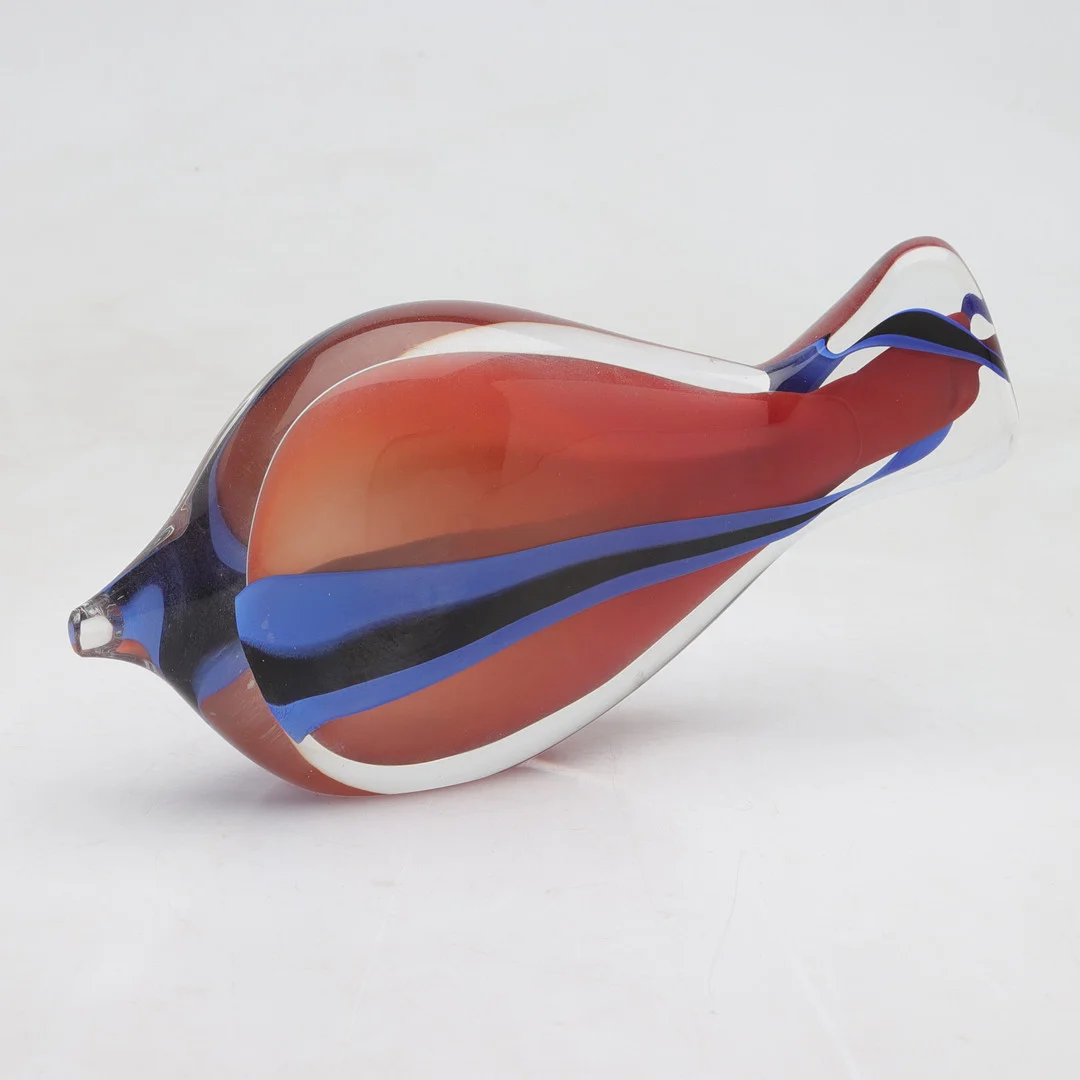 STUDIO ÅHUS. skulptur, glas, Sverige, signerad och daterad 1998. — Art glass — Gomér & Andersson Norrköping
