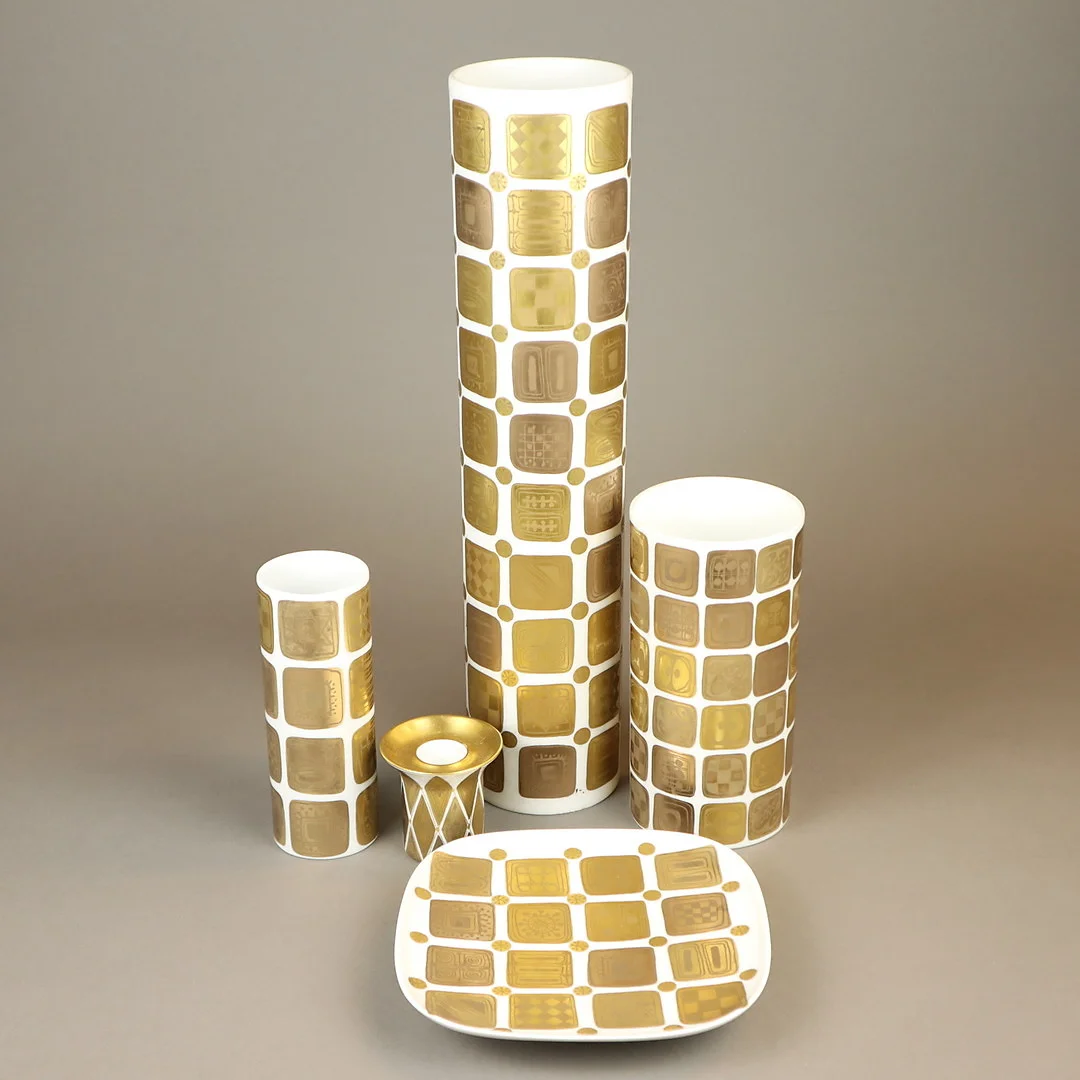 ROSENTHAL-PORZELLAN - 5-TLG. — European — Auktionshaus Blank