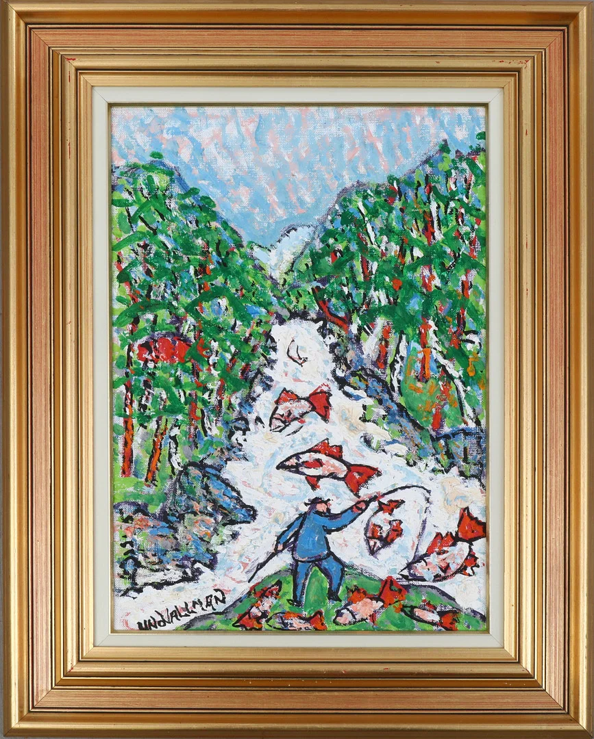 UNO VALLMAN. olja på duk, signerad. — Paintings — Södermanlands Auktionsverk
