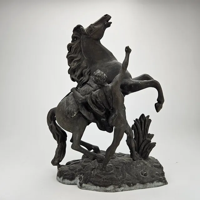 NICOLAS COUSTOU. EFTER. "Cheval de Marly". Skulptur, zink.