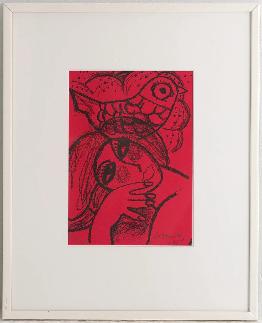 GUILLAUME VAN BEVERLOO, "CORNEILLE". 1922-2010. Litografi, numrerad 226/250, signerad, 1986. — Engravings & Prints — Auktionsverket Engelholm