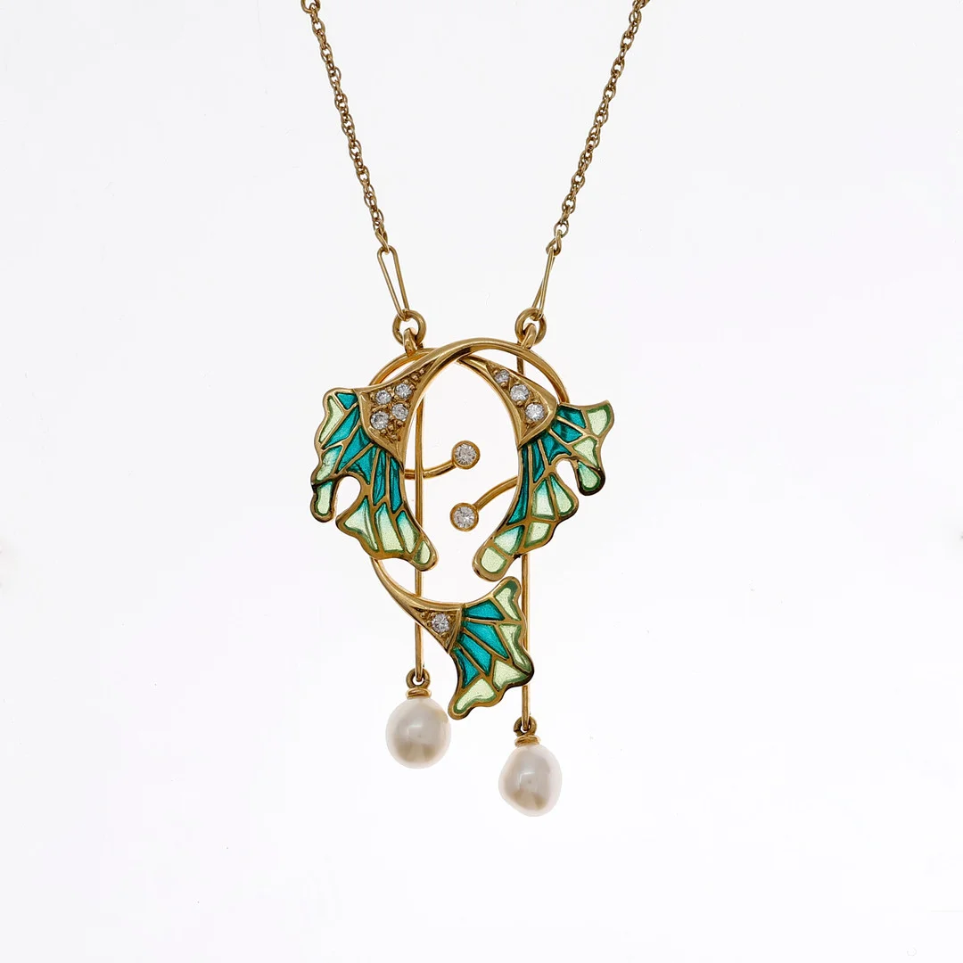 Modernist style plant pendant, second third of the 20th Century. — Brooches & Pendants — Balclis
