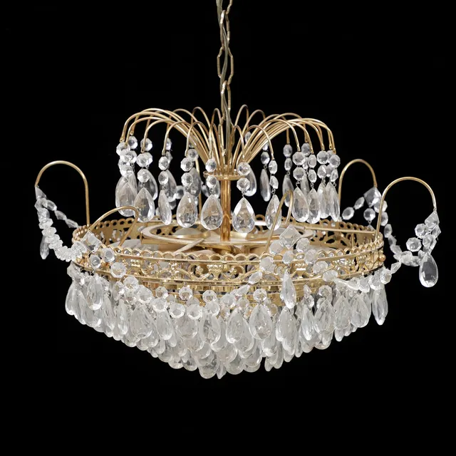 TAKLAMPA MED PRISMOR, 1900-talets andra hälft.