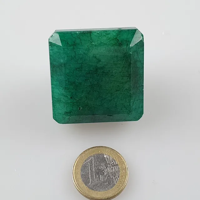 - 413 cts Natural Emerald. Octagon Step Cut.