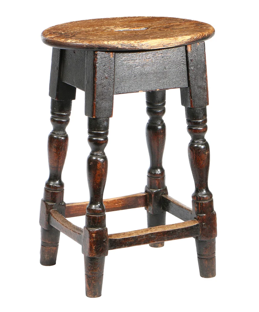 A VICTORIAN PINE STOOL, CIRCA 1870. — Other — Bishop & Miller