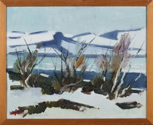 KJELL LEANDER ENGSTRÖM (1914-1979). Fjällmotiv, olja på duk, signerad Kjell.