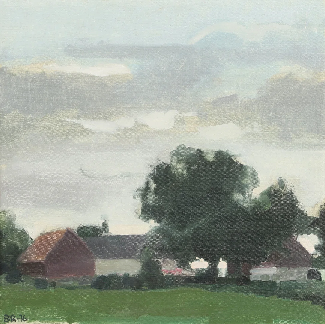 STEN OSCAR RUNDGREN. "Sensommar", olja på duk, signerad S.R. -76. — Paintings — Helsingborgs Auktionskammare