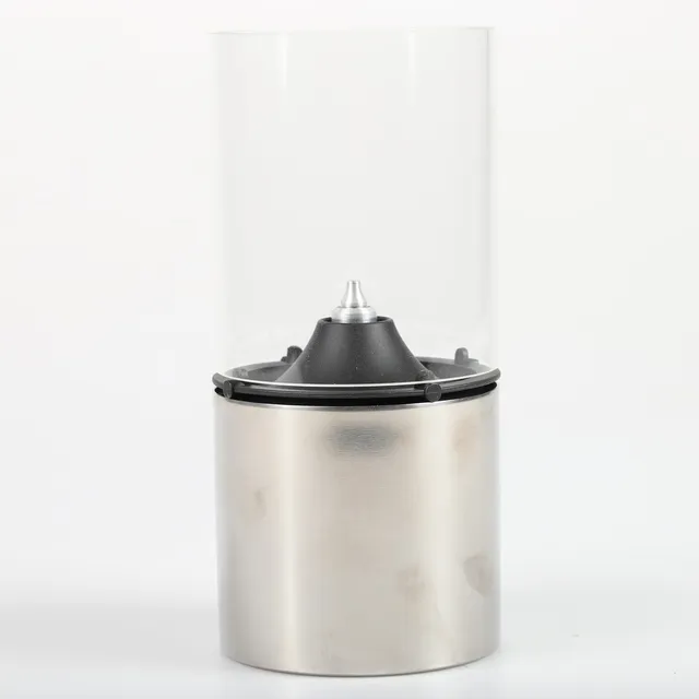 ERIK MAGNUSSEN. Oljelampa, rostfritt stål/glas, Stelton.