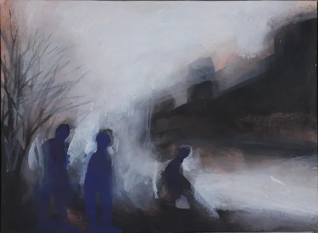 ÖRJAN WIKSTRÖM. gouache, signerad.
