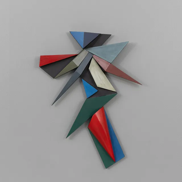 BENGT ROSENSTRÖM (FÖDD 1953). VÄGGSKULPTUR, bemålat trä, signerad.